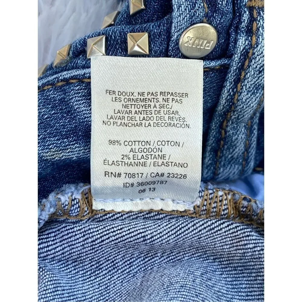 Victoria’s Secret Pink SZ 4 Cheeky High-Rise Denim Factory Distressed Sh… - Picture 5 of 11